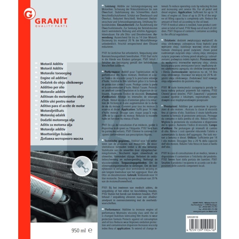 Motoröl-Additiv 950ml