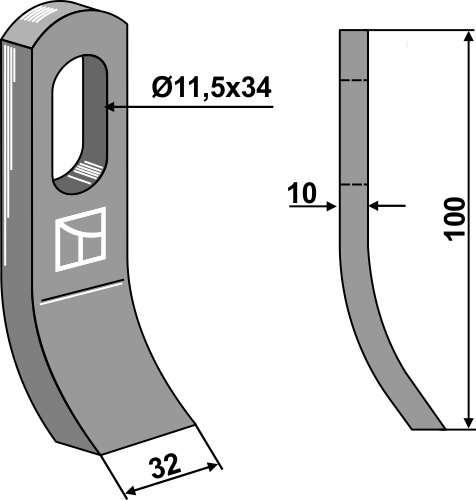 Schlegel 100x32 mm, passend für Turner, Rasant und mehr