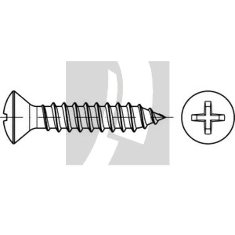 Linsensenk-Blechschraube 4,2x13 DIN 7983