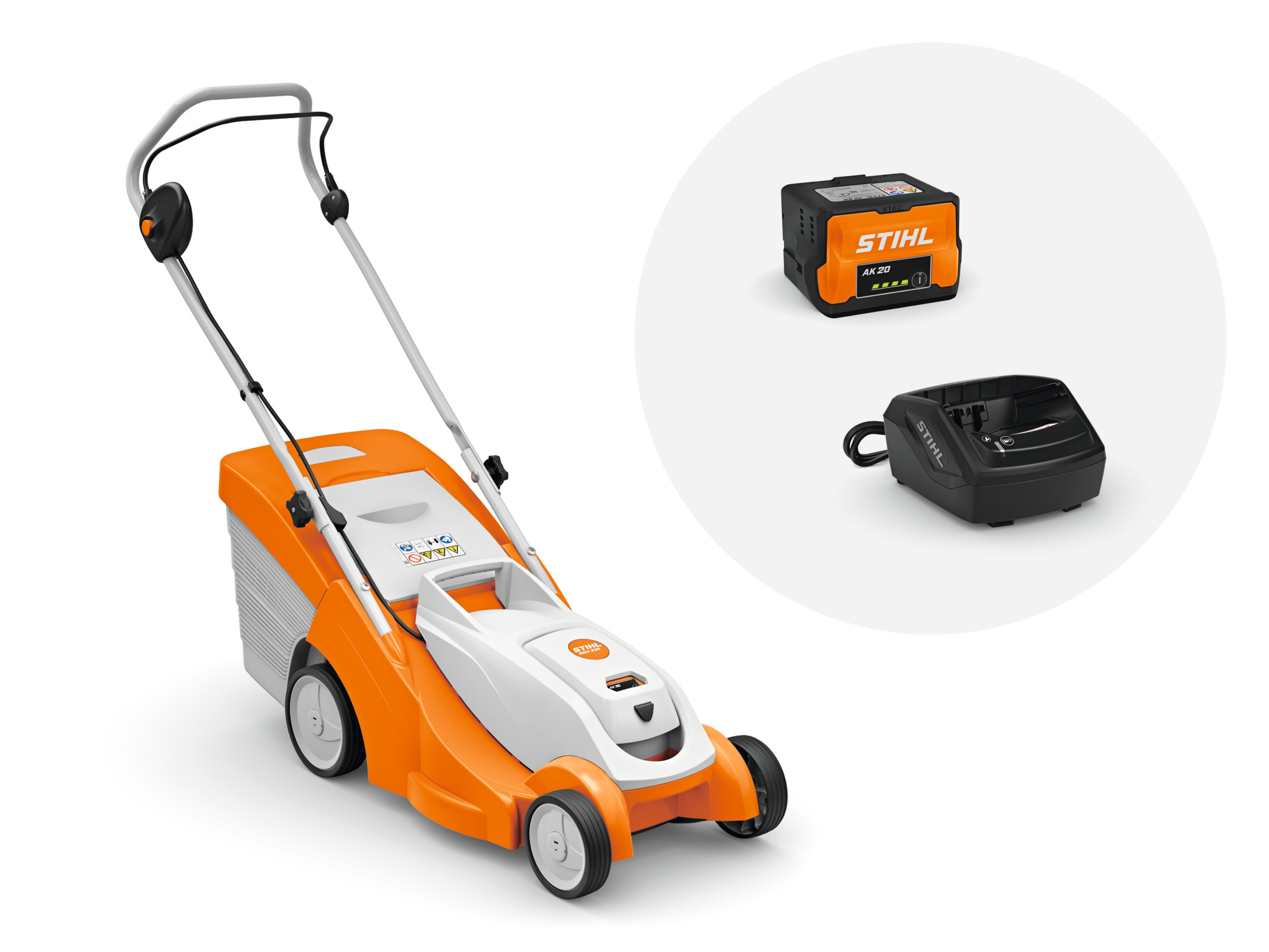 STIHL Akku-Rasenmäher RMA 239 mit Akku AK 20 und Ladegerät AL 101