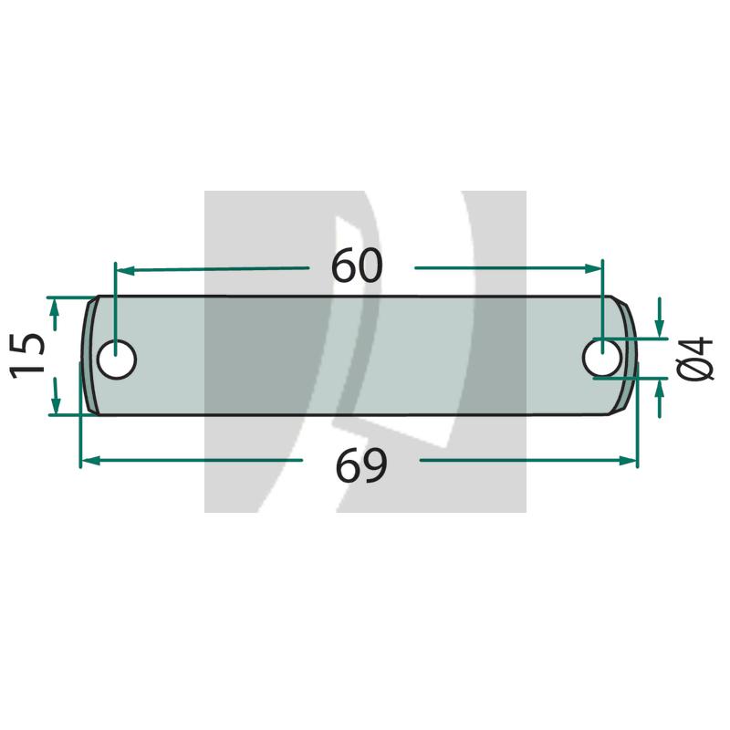 Mitnehmerbolzen für Klauenkupplung, rund, Ø 100 mm (neue Ausführung) Deutz Fahr 
