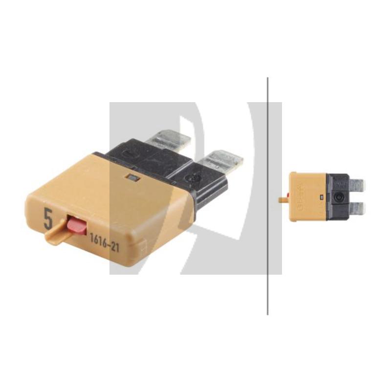 GRANIT Sicherungsautomat, Standard 32 V max. / 5 A | hellbraun | mit Rückstellknopf