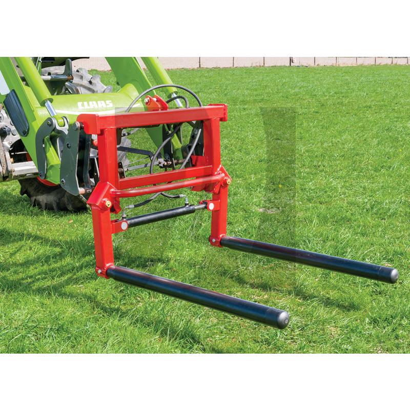 Ballentransportgabel hydraulisch mit EURO-NORM Aufnahme (Frontlader) und Dreipunkt-Aufnahme Kat. 2 