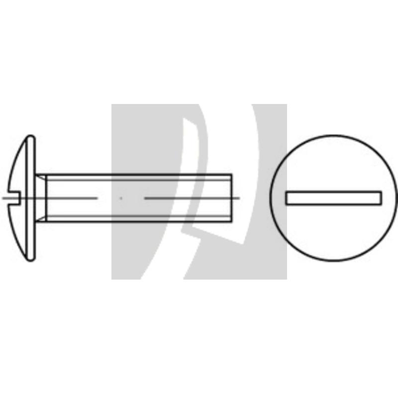 Linsenkopfschraube M8x25 DIN 88107