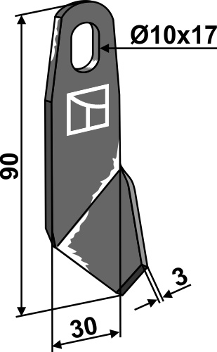 Flügelmesser - links