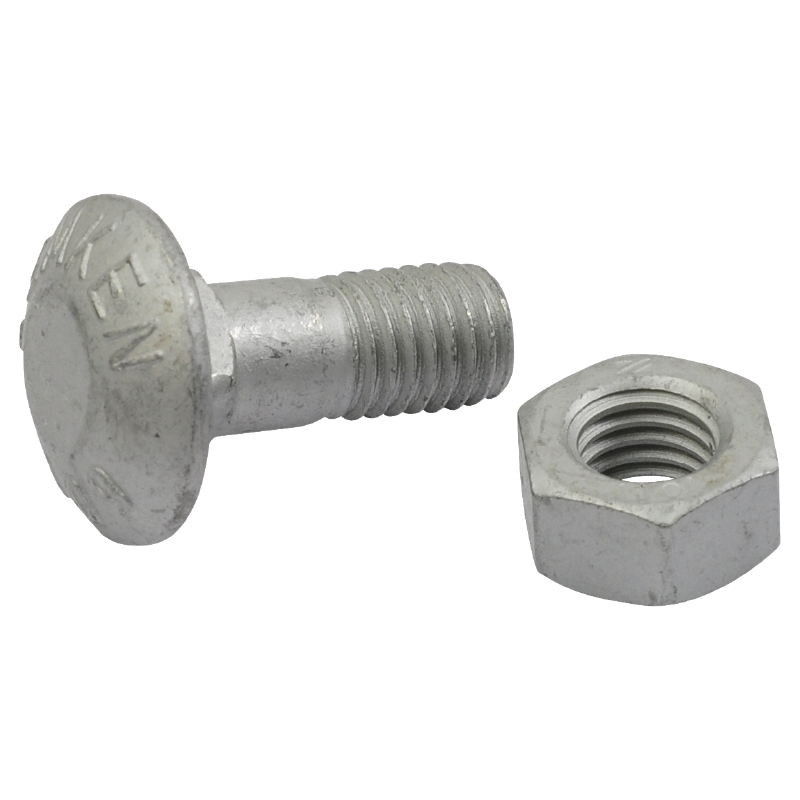 Flachrundschraube mit Mutter M12x30-10.9