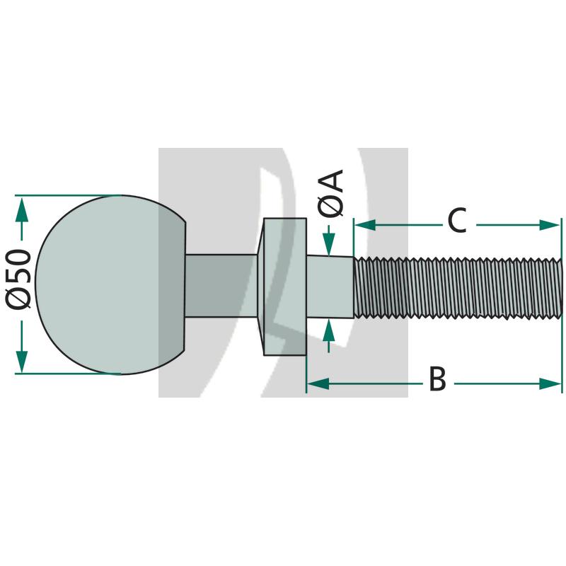 Kugelkopfbolzen Kugelkopfbolzen