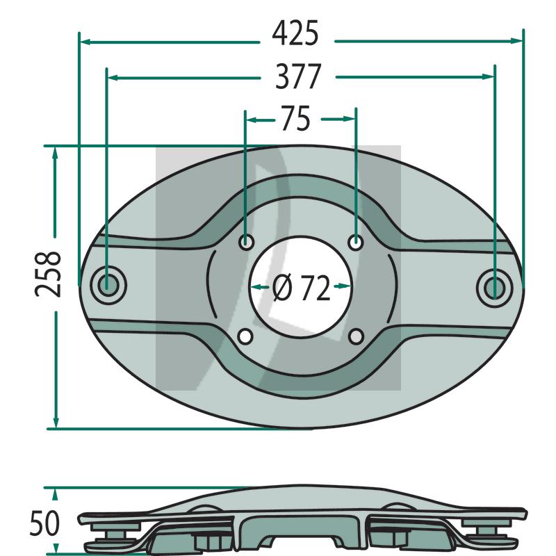 Mähscheibe 377H Krone 