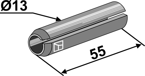 Spannstift - Ø13x55