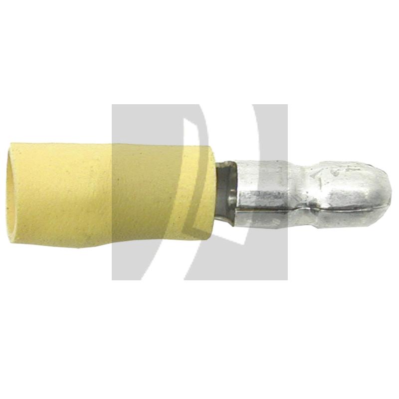 GRANIT Rundstecker gelb, Ø 5 mm, für Kabel 4 - 6 mm²