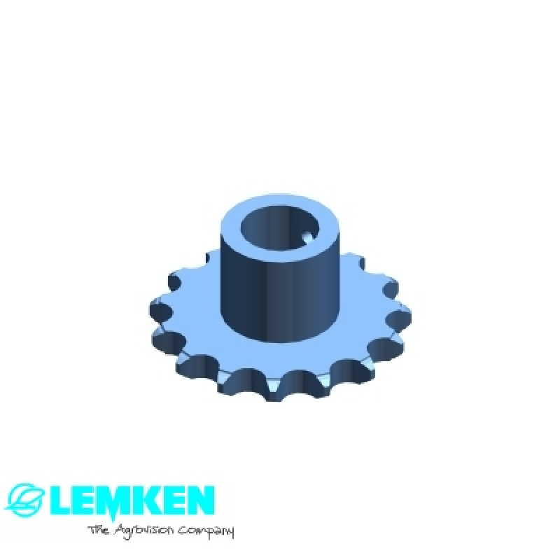 Kettenrad Motor 08B-1 Z15 d=20 2xM6 A2