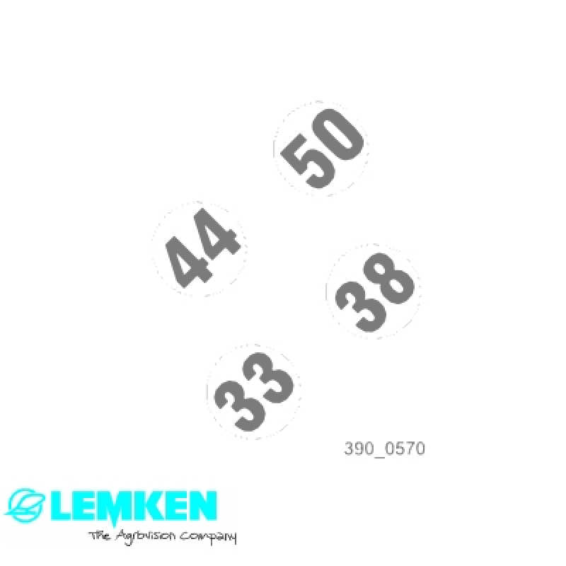 Aufkleber EurOpal 33-38-44-50 Rad
