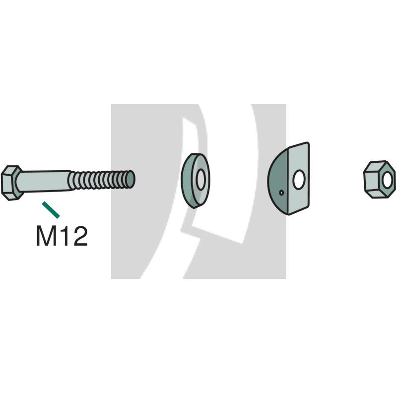 Befestigung kpl. M12 Deutz Fahr 