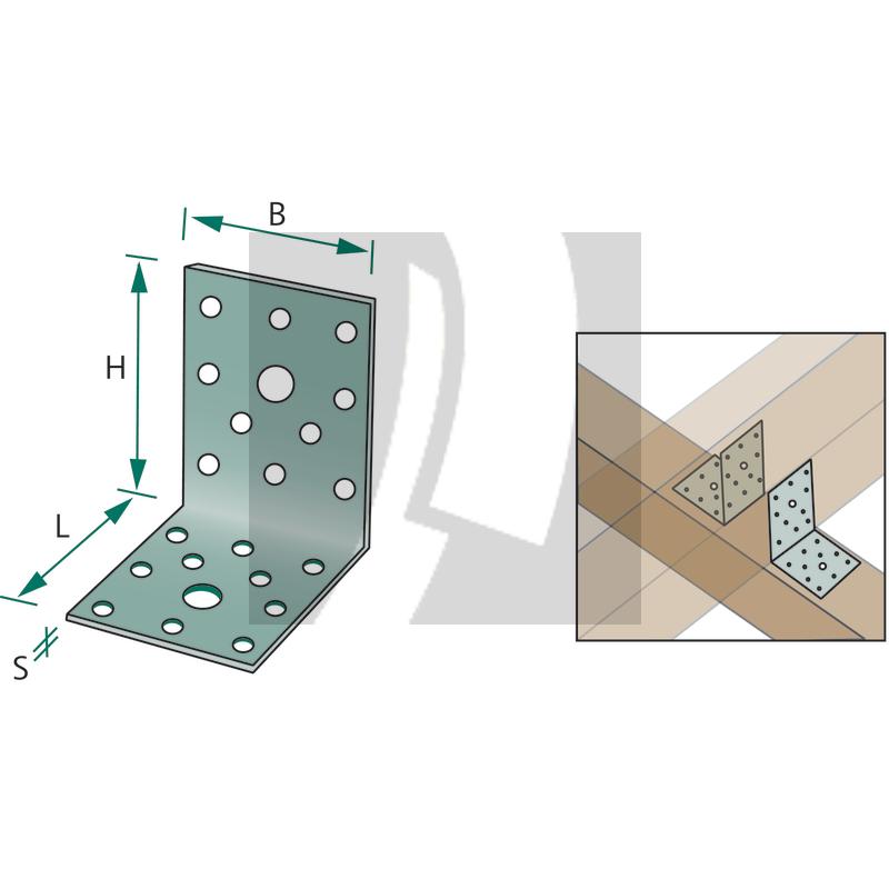 Winkelverbinder 90x90x65x2,5