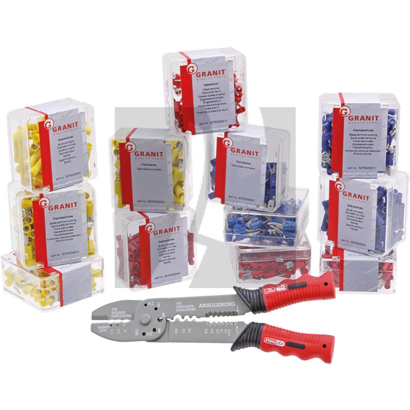 GRANIT Kabelverbinder Set 1150-teilig, inkl KS Tools Multifunktions Crimpzange