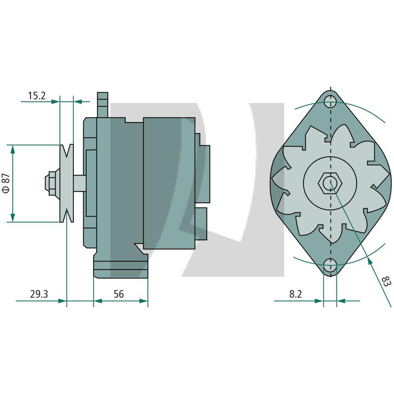 Generator 14 V / 33 A