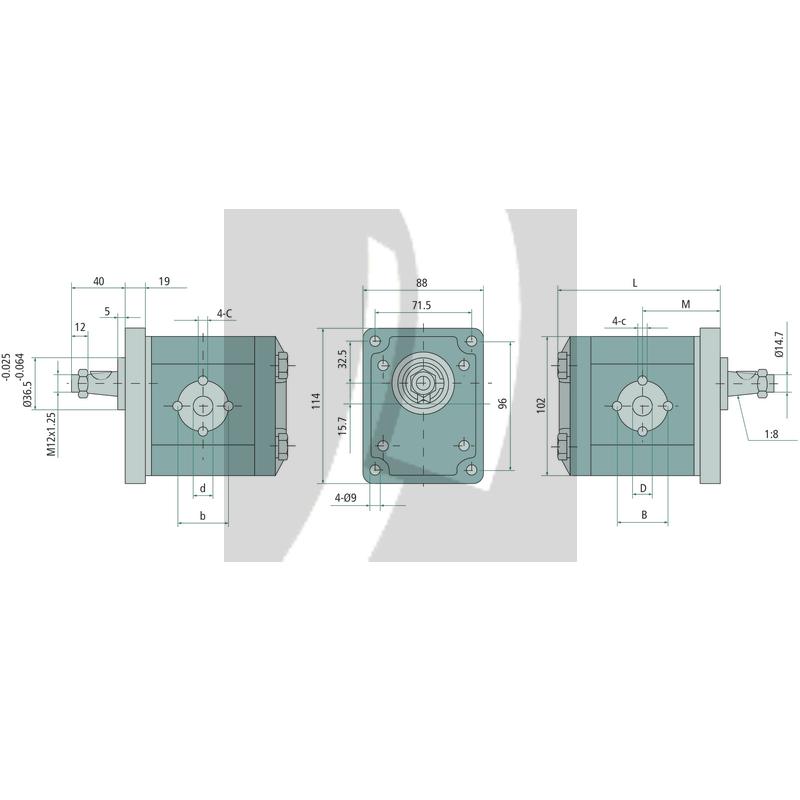 Gr-2 Pumpe 20cc rechts EU 1:8