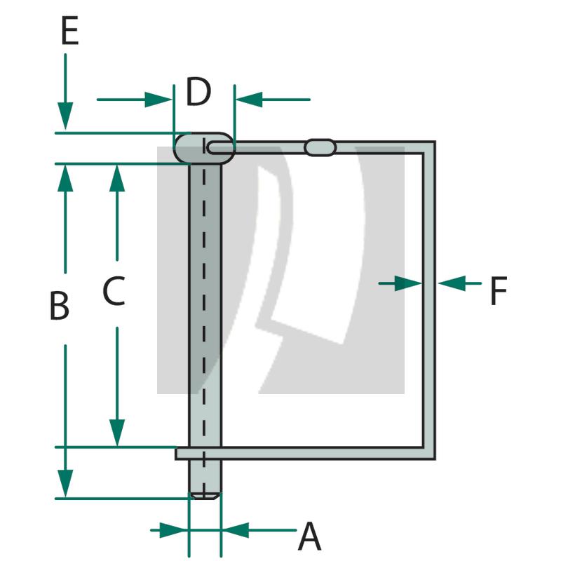 Rohrklappstecker verzinkt 75 mm Rohrklappstecker verzinkt 75 mm