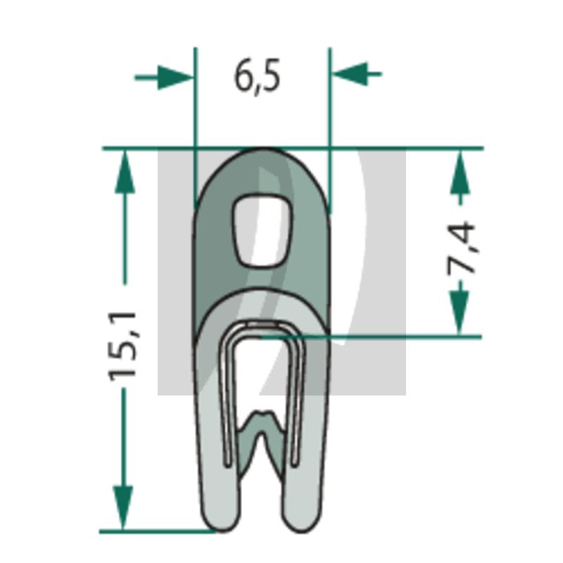 Dichtgummi 6,5 mm