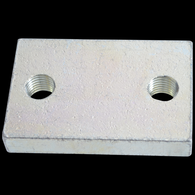 Gewindeplatte 60x15x90 2xM16-60 Zn