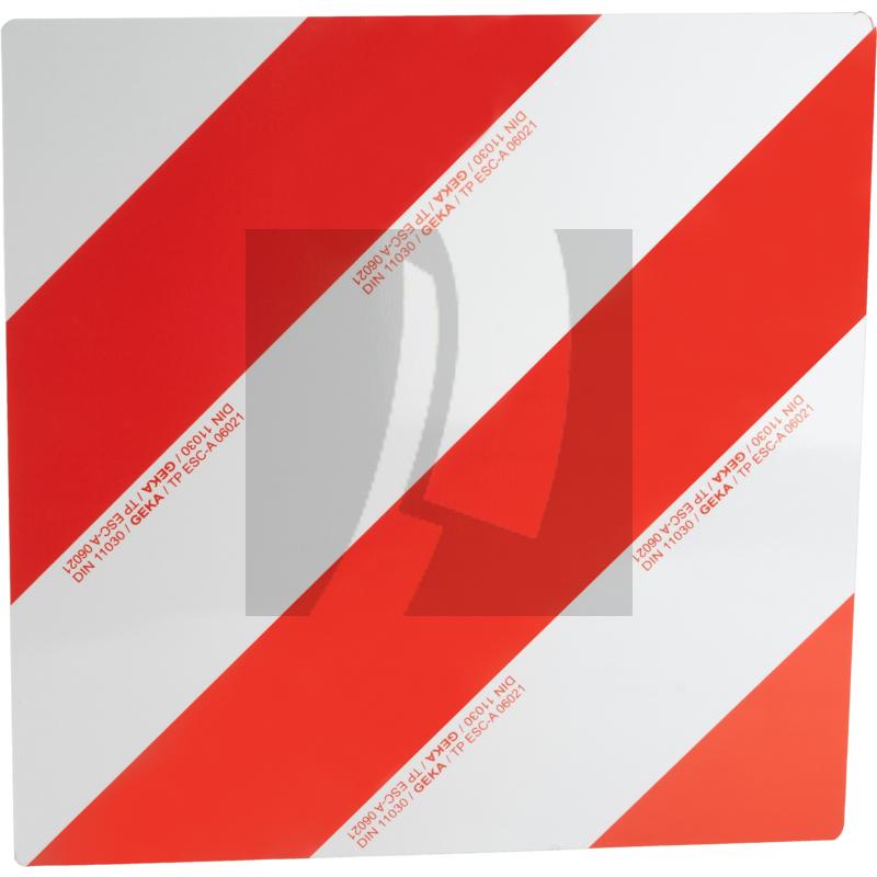 Warntafel einseitig, linksweisend