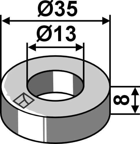 Scheibe 35x8x13, passend für Ferri
