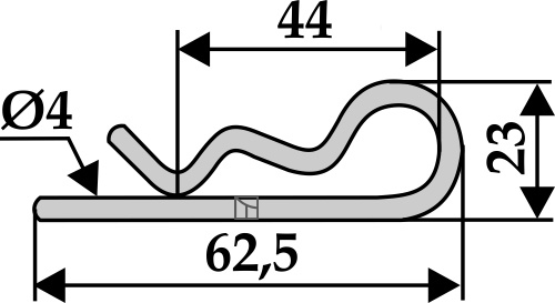 Spezialfederstecker, passend für Gyro