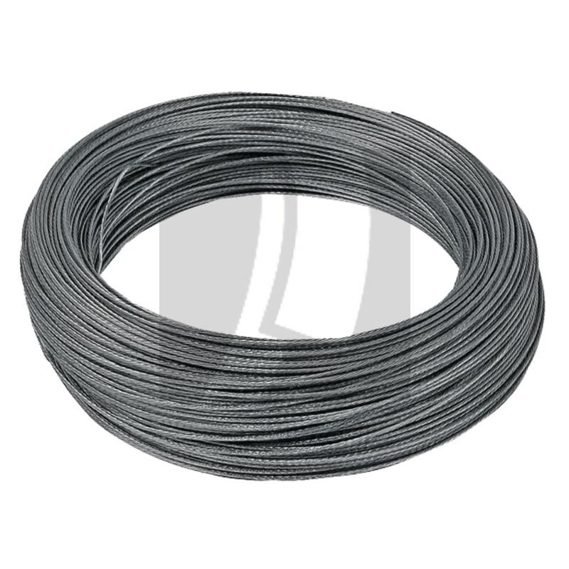 Drahtlitze Ø 1,2 mm, Ring à 200 Meter, aus weichen Drähten, doppelt verzinkt, Widerstand 0,12 Ohm/m Draht
