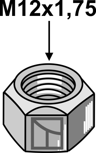 Sicherungsmutter - M12x1,75, passend für AS Motor und Dücker