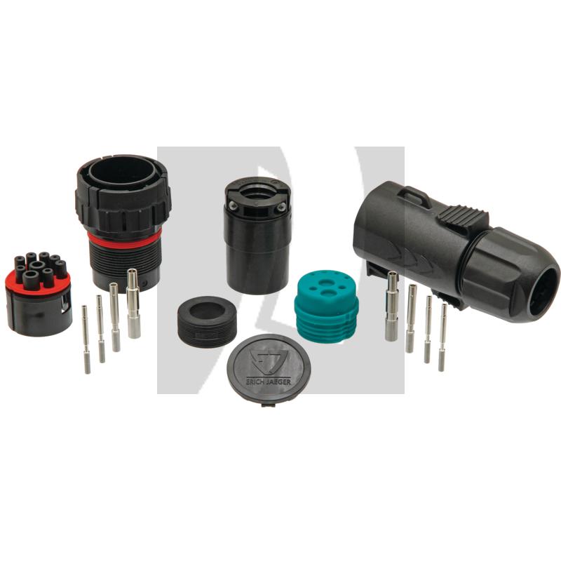 ERICH JAEGER Stecker ISOBUS (IBIC) 12V 6 mm², 9 Pole ERICH JAEGER Stecker ISOBUS (IBIC) 12V 6 mm², 9 Pole