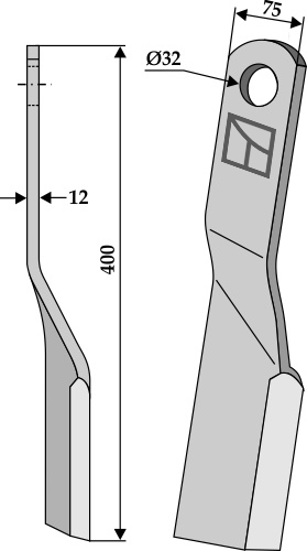 Schlegel 400x75 mm, passend für Howard