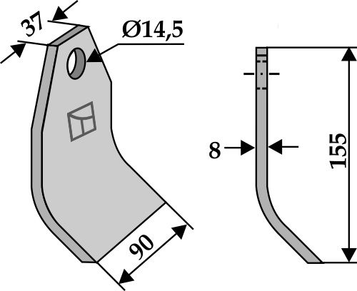 Schlegel 195x90 mm, passend für Falc