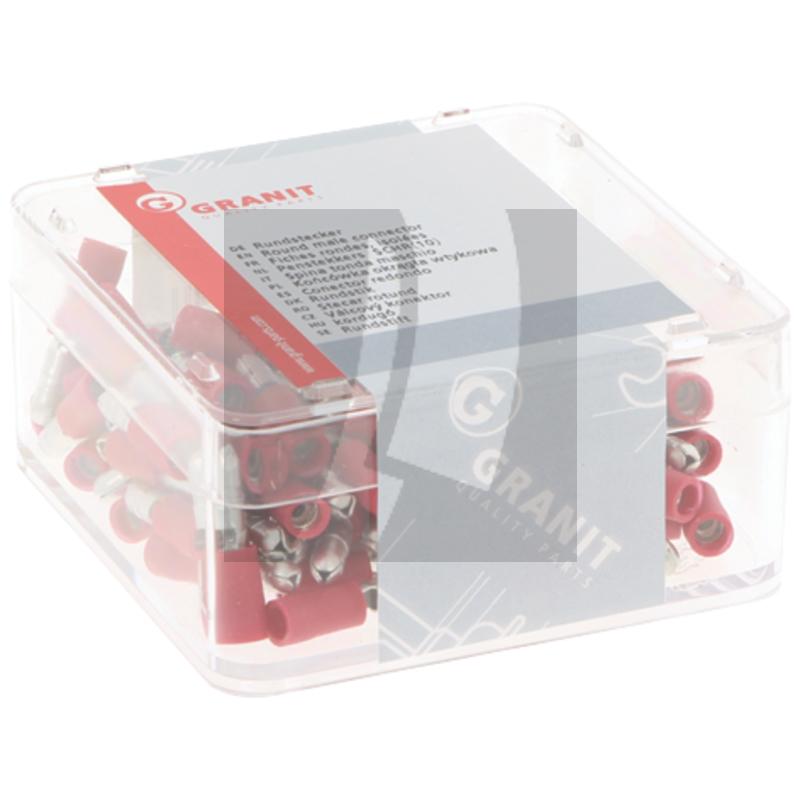 GRANIT Rundstecker rot, Ø 4 mm, für Kabel 0,5 - 1 mm² GRANIT Rundstecker rot, Ø 4 mm, für Kabel 0,5 - 1 mm²