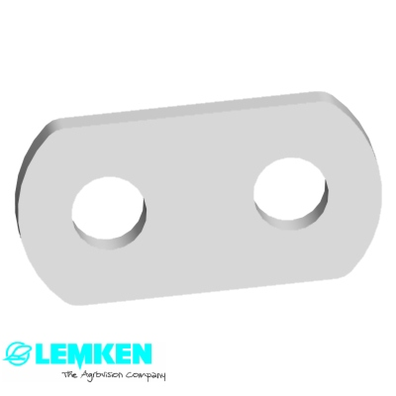 Lasche 40x10x80 2xD16,5-40 Zn
