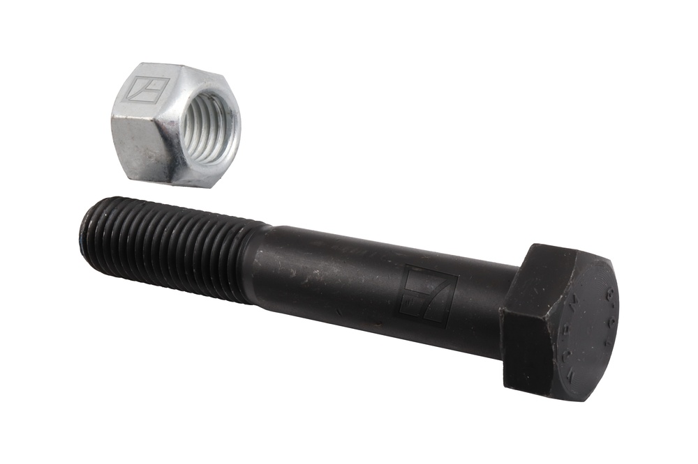 Sechskantschraube M20x2,5x120 mit Sicherungsmutter, passend für Mulag, Agrimaster und mehr