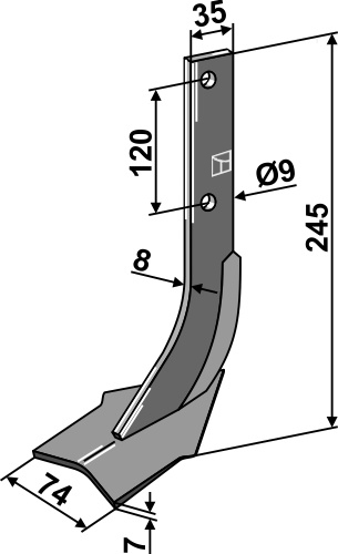 Fräsmesser 245x35mm, passend für Comeb