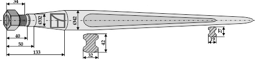 Zinken für Frontlader 1200 mm
