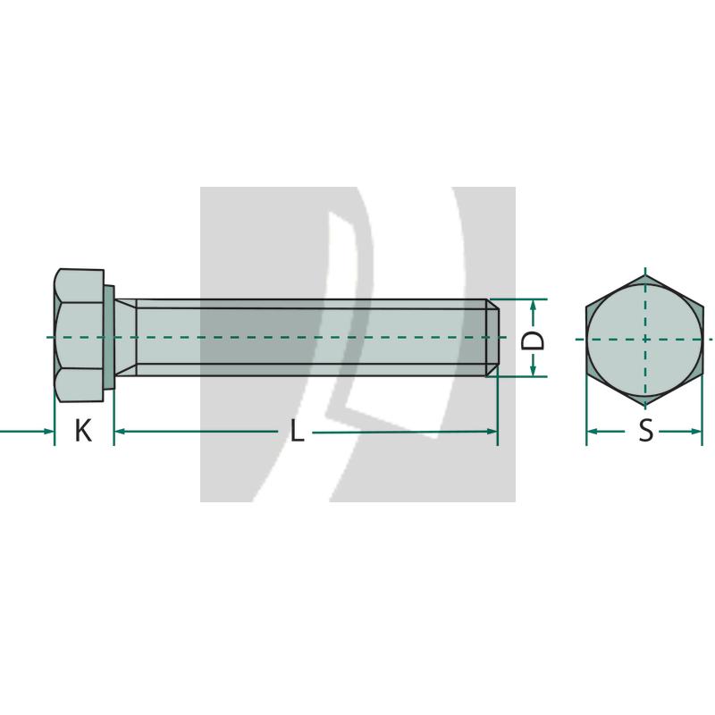 Sechskantschraube M10x100 DIN 961