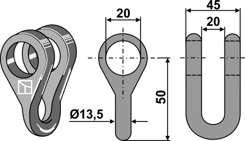 Schäkel, passend für Spearhead