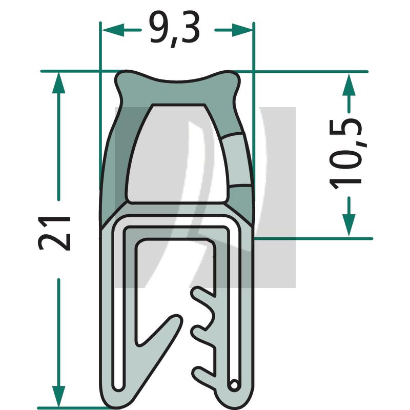 Dichtgummi 9,3 mm