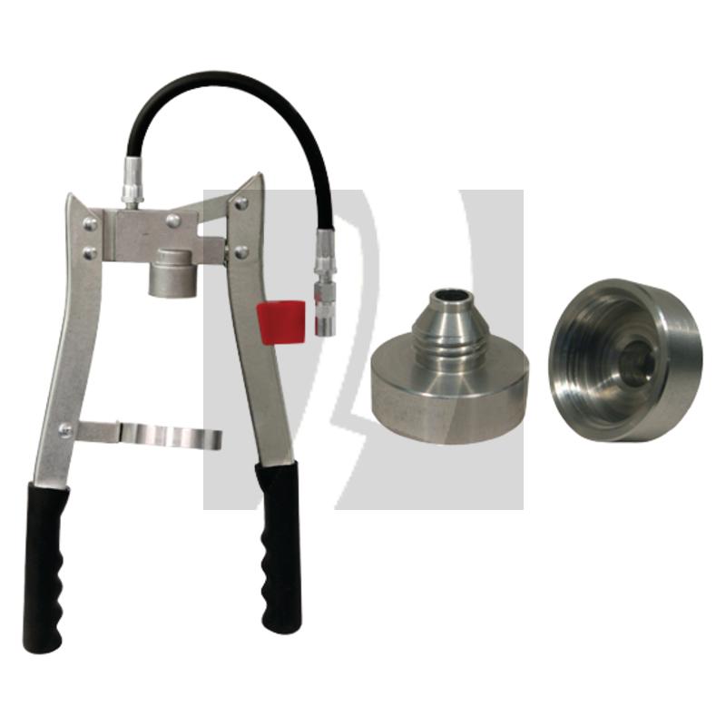 Zweihandfettpresse + Kartuschenadapter