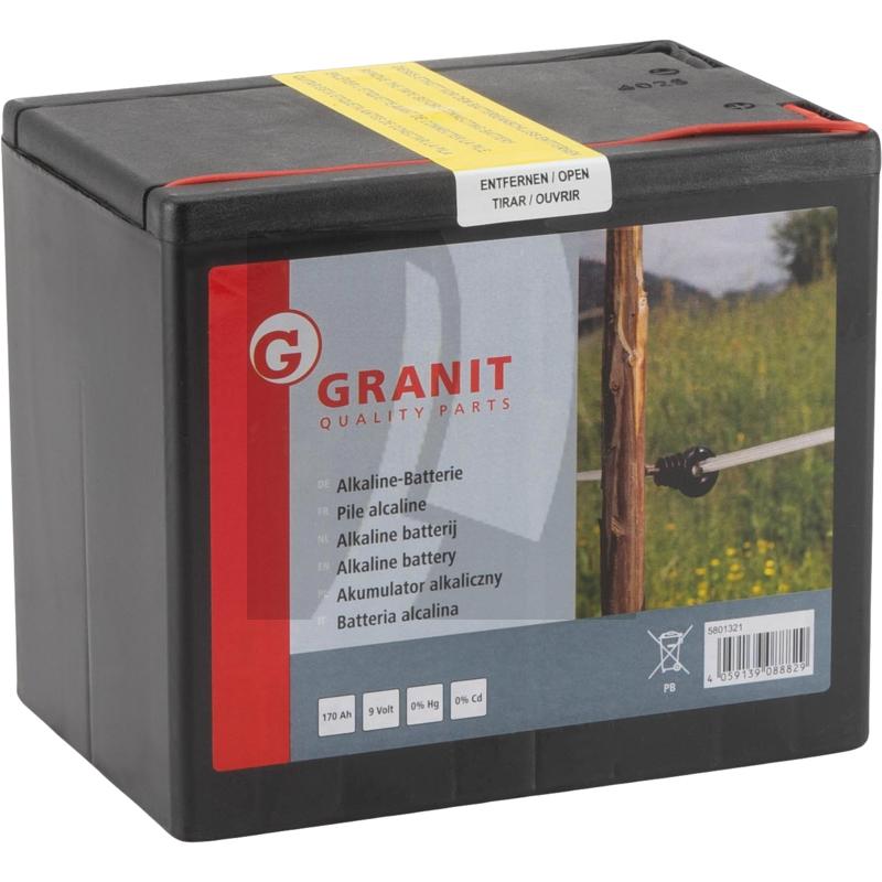Alkaline-Batterie, Trocken, 9V/170 Ah, großes Gehäuse