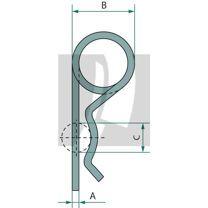 Rübig Federstecker verzinkt VPE 10 7 mm