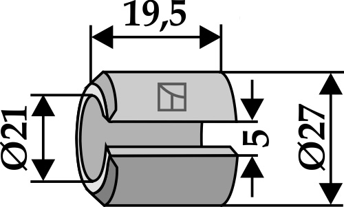 Spannbuchse 19,5x21x27, passend für Tünnißen & Stocks und Perfect