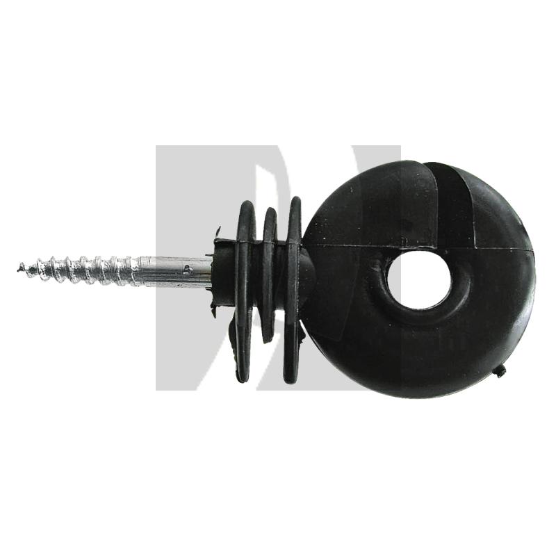 Ringisolator kompakt, schwarz mit 5,3 mm Einlegespitze