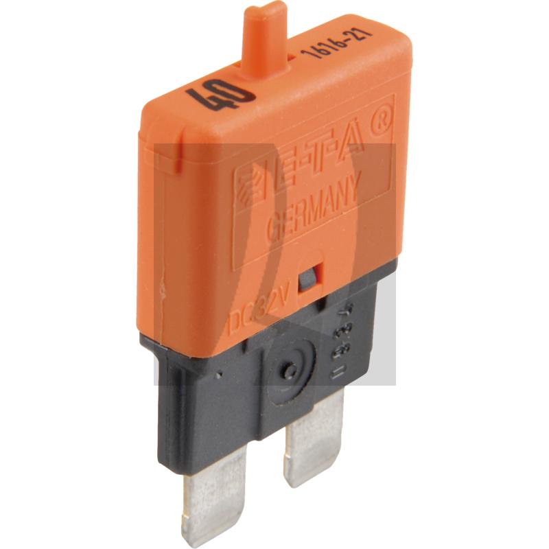 GRANIT Sicherungsautomat, Standard 32 V max. / 40 A | orange | mit Rückstellknopf