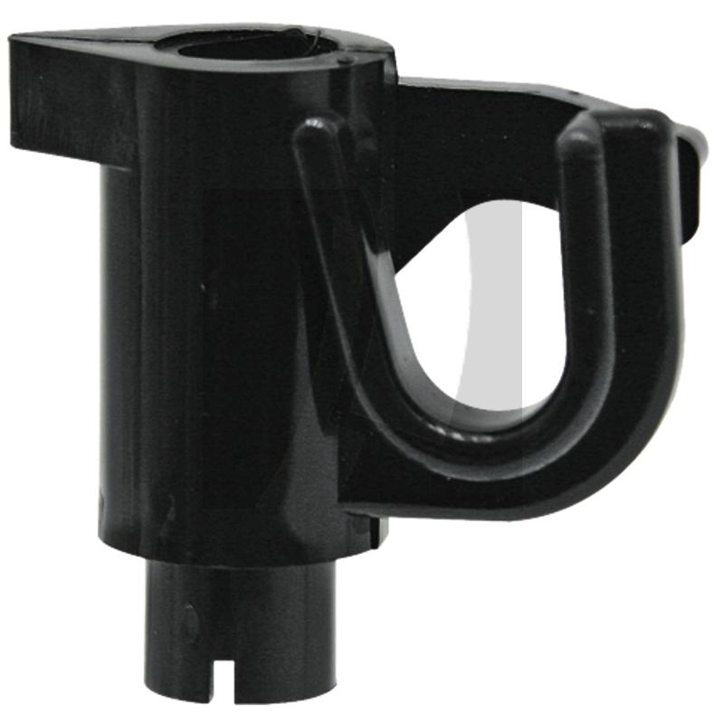 Isolator für Fiberglaspfahl 10 mm, für Litze und Draht, Nylon, mit Spannhüle