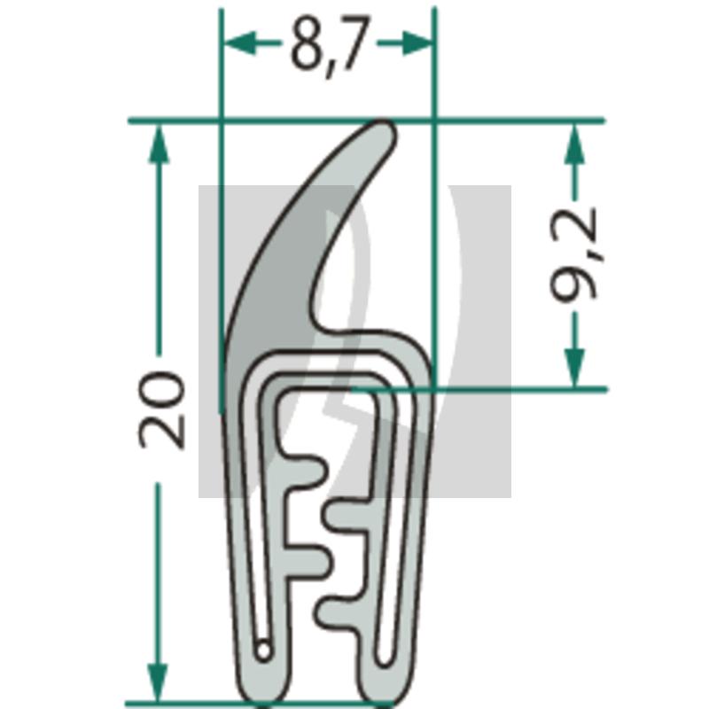 Dichtgummi 8,7 mm