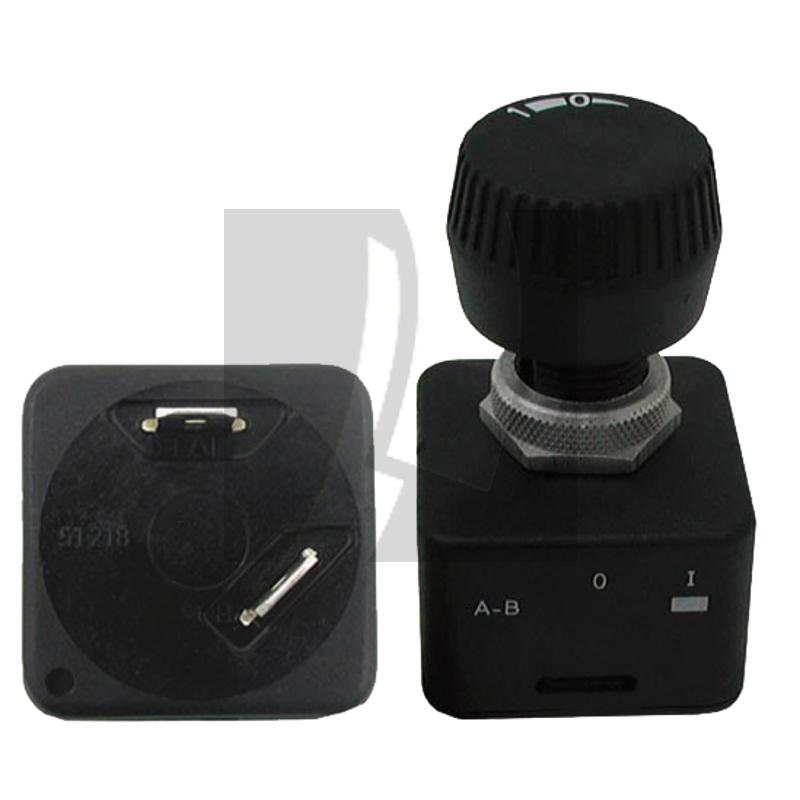 GRANIT Drehschalter Knopf schwarz 2 Schaltstufen, Ein / Aus