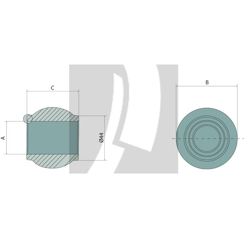 Oberlenkerkugel Heavy Duty 51 mm